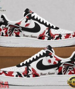 Atlanta Falcons NFL Team Camo Air Force 1 Shoes Sneakers, NFL Fan AF1 Shoes Atlanta Falcons Nfl Team Camo Air Force 1 Shoes Sneakers