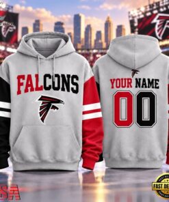 Atlanta Falcons NFL Two Tone Colorblock Varsity Hoodie, Sports Fans 3D Shirt Atlanta Falcons Nfl Two Tone Colorblock Varsity Hoodie