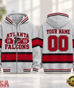 Atlanta Falcons NFL Varsity Stripe Zip Hoodie, Sports Fans 3D Shirt Atlanta Falcons Nfl Varsity Stripe Zip Hoodie