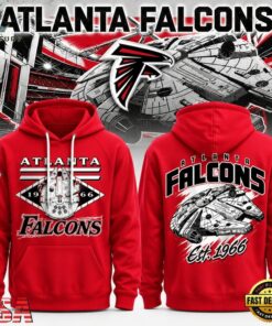 Atlanta Falcons x Disney Special Millennium Falcon Hoodie, Viral 3D Graphic Tee Atlanta Falcons X Disney Special Millennium Falcon Hoodie