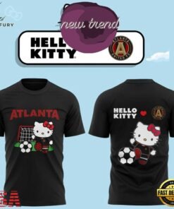Atlanta United FC x Hello Kitty 2026 Graphic T Shirt, Viral 3D Graphic Tee Atlanta United FC X Hello Kitty 2026 Graphic T Shirt