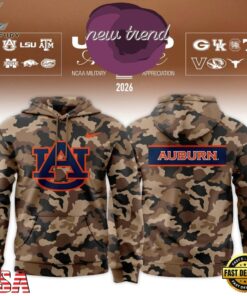 Auburn Tigers 2026 Military Appreciation New Design Hoodie, Viral 3D Graphic Tee Auburn Tigers 2026 Military Appreciation New Design Hoodie