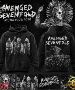 Avenged Sevenfold AUSNZ Tour 2026 Graphic Hoodie, Trending Music 3D Tee Avenged Sevenfold Ausnz Tour 2026 Graphic Hoodie