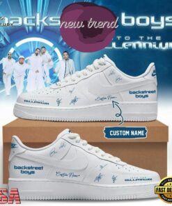 Backstreet Boys Into The Millennium Tour 2026 Signed Air Force 1 Sneakers, Music Lover AF1 Shoes Backstreet Boys Into The Millennium Tour 2026 Signed Air Force 1 Sneakers