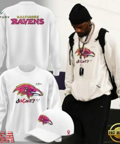 Baltimore Ravens 2026 Crucial Catch Young Heroes Fighting Cancer Sweatshirt, Viral 3D Graphic Tee Baltimore Ravens 2026 Crucial Catch Young Heroes Fighting Cancer Sweatshirt