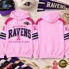 Baltimore Ravens 2026 NFL Breast Cancer Awareness Game Day Hoodie Shirt, Sports Fans 3D Shirt Baltimore Ravens 2026 Nfl Breast Cancer Awareness Game Day Hoodie Shirt