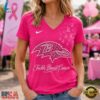 Baltimore Ravens 2026 NFL Tackle Breast Cancer V neck T Shirt, NFL Team V Neck Tee 2 Baltimore Ravens 2026 NFL Tackle Breast Cancer V neck T Shirt, NFL Team V Neck Tee Baltimore Ravens 2026 Nfl Tackle Breast Cancer V Neck T Shirt