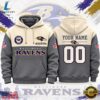 Baltimore Ravens NFL Custom Varsity Colorblock Pullover Hoodie, Sports Fans 3D Shirt Baltimore Ravens Nfl Custom Varsity Colorblock Pullover Hoodie