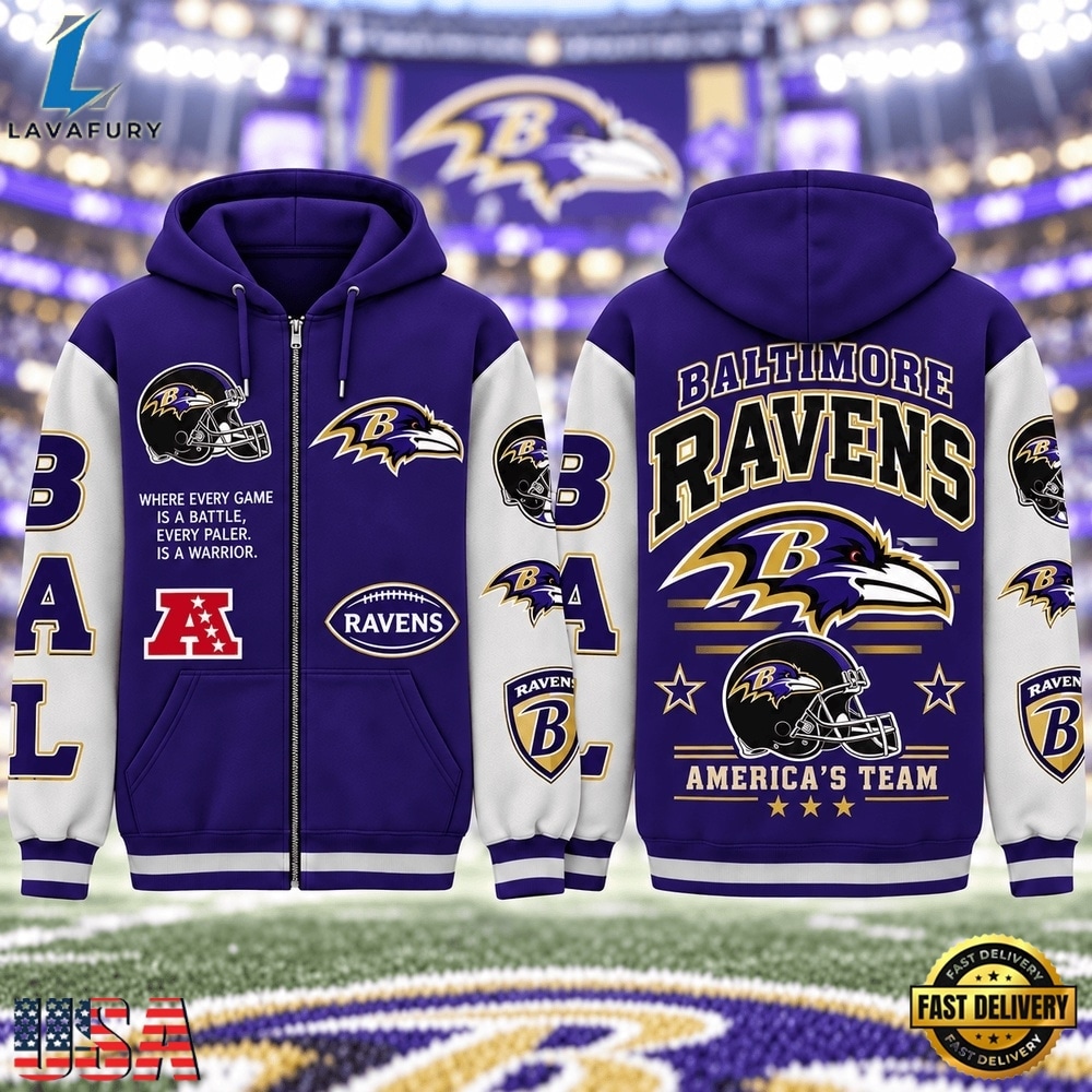 Baltimore Ravens NFL Gridiron Heritage Zip Hoodie, Sports Fans 3D Shirt Baltimore Ravens Nfl Gridiron Heritage Zip Hoodie