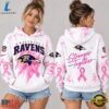 Baltimore Ravens NFL Pink Ribbon Stronger Together Breast Cancer Awareness Hoodie, Sports Fans 3D Shirt Baltimore Ravens Nfl Pink Ribbon Stronger Together Breast Cancer Awareness Hoodie
