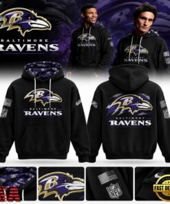 Baltimore Ravens Salute to Service 2026 NFL Hoodie, Viral 3D Graphic Tee Baltimore Ravens Salute TO Service 2026 Nfl Hoodie
