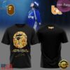 Billie Eilish x Bape 2026 Black Graphic T Shirt, Trending Music 3D Tee Billie Eilish X Bape 2026 Black Graphic T Shirt