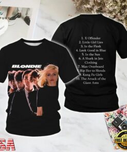 Blondie 1976 All Over Print T Shirt, Trending Music 3D Tee Blondie 1976 All Over Print T Shirt