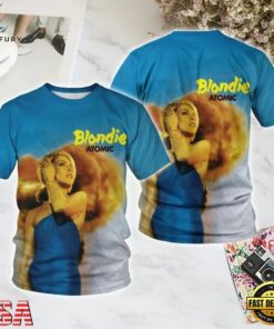 Blondie Atomic All Over Print T Shirt, Trending Music 3D Tee Blondie Atomic All Over Print T Shirt