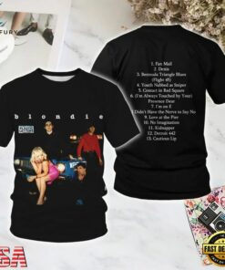 Blondie Plastic Letters All Over Print T Shirt, Trending Music 3D Tee Blondie Plastic Letters All Over Print T Shirt
