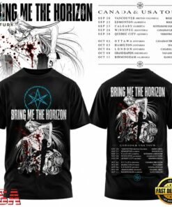 Bring Me THe Horizon Canada & Usa Tour T Shirt, Trending Music 3D Tee Bring ME The Horizon Canada Usa Tour T Shirt