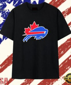 Buffalo Bills Canadian Maple Leaf Logo NFL T Shirt, Trendy 2D Print Shirt Buffalo Bills Canadian Maple Leaf Logo Nfl T Shirt