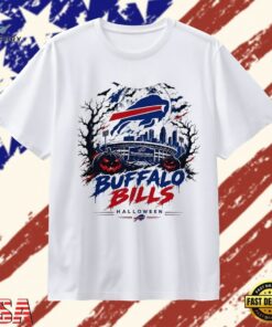Buffalo Bills Halloween Highmark Stadium T Shirt, Trendy 2D Print Shirt Buffalo Bills Halloween Highmark Stadium T Shirt