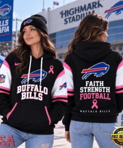 Buffalo Bills NFL Breast Cancer Awareness Hoodie, Faith Strength Football 3D Shirt, Sports Fans 3D Shirt Buffalo Bills Nfl Breast Cancer Awareness Hoodie Faith Strength Football 3D Shirt