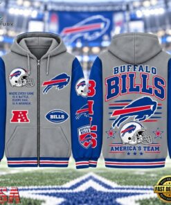 Buffalo Bills NFL Gridiron Heritage Zip Hoodie, Sports Fans 3D Shirt Buffalo Bills Nfl Gridiron Heritage Zip Hoodie
