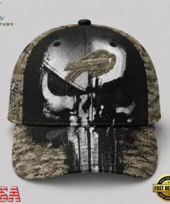 Buffalo Bills NFL Halloween Military Skull Camo Classic Cap, Football Limited Edition Cap Buffalo Bills Nfl Halloween Military Skull Camo Classic Cap
