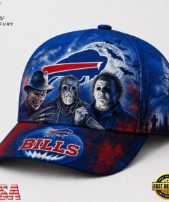 Buffalo Bills NFL Horror Night Halloween 2026 Design Classic Cap, Football Limited Edition Cap Buffalo Bills Nfl Horror Night Halloween 2026 Design Classic Cap