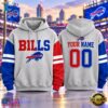 Buffalo Bills NFL Two Tone Colorblock Varsity Hoodie, Sports Fans 3D Shirt Buffalo Bills Nfl Two Tone Colorblock Varsity Hoodie