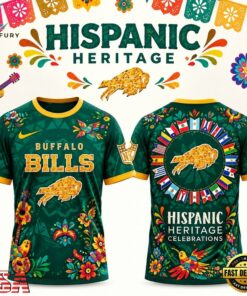 Buffalo Bills Special Hispanic Heritage Month T Shirt, Viral 3D Graphic Tee Buffalo Bills Special Hispanic Heritage Month T Shirt