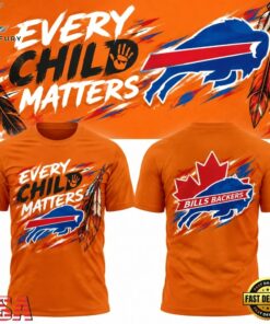 Buffalo Bills x Canada Orange Shirt Day 2026 Every Child is Master T Shirt, Viral 3D Graphic Tee Buffalo Bills X Canada Orange Shirt Day 2026 Every Child IS Master T Shirt