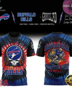 Buffalo Bills x Grateful Dead Skeletons 2026 T Shirt, Viral 3D Graphic Tee Buffalo Bills X Grateful Dead Skeletons 2026 T Shirt
