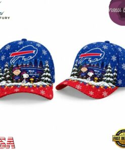 Buffalo Bills x Peanuts Christmas 2026 Cap, Fashion Baseball Cap Buffalo Bills X Peanuts Christmas 2026 Cap