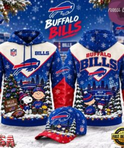 Buffalo Bills x Peanuts Christmas 2026 Hoodie, Viral 3D Graphic Tee Buffalo Bills X Peanuts Christmas 2026 Hoodie