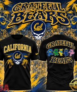 Cal Golden Bears x Grateful Dead 2026 Black T Shirt, Viral 3D Graphic Tee Cal Golden Bears X Grateful Dead 2026 Black T Shirt