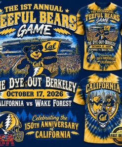Cal Golden Bears x Grateful Dead 2026 T Shirt, Viral 3D Graphic Tee Cal Golden Bears X Grateful Dead 2026 T Shirt