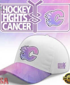 Calgary Flames Hockey Fights Cancer Limited Edition 2026 Cap.jfif, Fashion Baseball Cap Calgary Flames Hockey Fights Cancer Limited Edition 2026 Cap Jfif