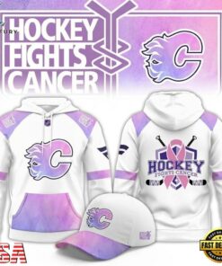 Calgary Flames Hockey Fights Cancer Limited Edition 2026 Hoodie.jfif, Viral 3D Graphic Tee Calgary Flames Hockey Fights Cancer Limited Edition 2026 Hoodie Jfif
