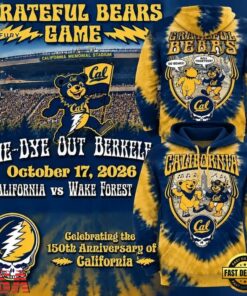 California Golden Bears Football x Grateful Dead 2026 Hoodie, Trending Music 3D Tee California Golden Bears Football X Grateful Dead 2026 Hoodie