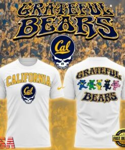California Golden Bears Football x Grateful Dead 2026 White T Shirt, Trending Music 3D Tee California Golden Bears Football X Grateful Dead 2026 White T Shirt