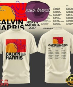 Calvin Harris North America Tour 2027 Graphic 3D Shirt, Trending Music 3D Tee Calvin Harris North America Tour 2027 Graphic 3D Shirt