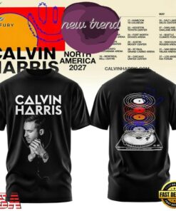 Calvin Harris North America Tour 2027 Graphic Design T Shirt, Trending Music 3D Tee Calvin Harris North America Tour 2027 Graphic Design T Shirt