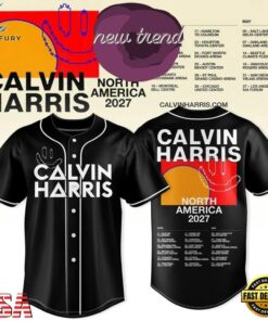 Calvin Harris North America Tour 2027 Limited Edition Baseball Jersey, Music Artist Baseball Jersey Calvin Harris North America Tour 2027 Limited Edition Baseball Jersey