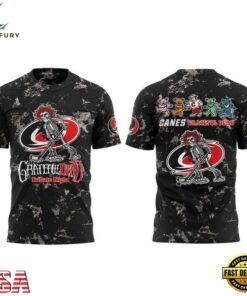 Carolina Hurricanes Grateful Dead Night 2026 Graphic T Shirt, Viral 3D Graphic Tee Carolina Hurricanes Grateful Dead Night 2026 Graphic T Shirt