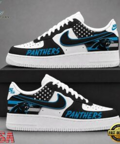 Carolina Panthers NFL American Flag Football Team Limited Air Force 1 Shoes Sneakers, NFL Fan AF1 Shoes Carolina Panthers Nfl American Flag Football Team Limited Air Force 1 Shoes Sneakers