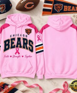 Chicago Bears 2026 NFL Breast Cancer Awareness Game Day Hoodie Shirt, Sports Fans 3D Shirt Chicago Bears 2026 Nfl Breast Cancer Awareness Game Day Hoodie Shirt