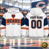 Chicago Bears 2026 NFL Gridiron Heritage Varsity Hoodie, Sports Fans 3D Shirt Chicago Bears 2026 Nfl Gridiron Heritage Varsity Hoodie