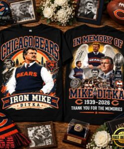 Chicago Bears Iron Mike Ditka Shirt, Viral 3D Graphic Tee Chicago Bears Iron Mike Ditka Shirt