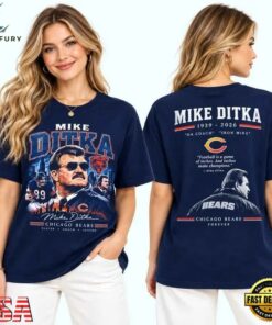 Chicago Bears Mike Ditka Forever Da Coach T Shirt, Viral 3D Graphic Tee Chicago Bears Mike Ditka Forever DA Coach T Shirt