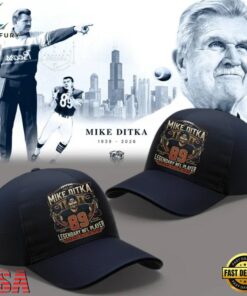 Chicago Bears Mike Ditka Forever Remembering a Legend Paying Tribute to Da Coach Cap, Fashion Baseball Cap Chicago Bears Mike Ditka Forever Remembering A Legend Paying Tribute TO DA Coach Cap