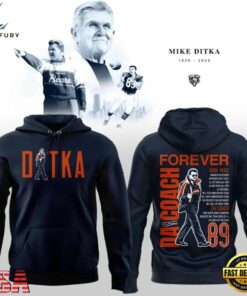 Chicago Bears Mike Ditka Forever Remembering a Legend Paying Tribute to Da Coach Hoodie, Viral 3D Graphic Tee Chicago Bears Mike Ditka Forever Remembering A Legend Paying Tribute TO DA Coach Hoodie