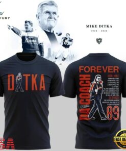 Chicago Bears Mike Ditka Forever Remembering a Legend Paying Tribute to Da Coach T Shirt, Viral 3D Graphic Tee Chicago Bears Mike Ditka Forever Remembering A Legend Paying Tribute TO DA Coach T Shirt